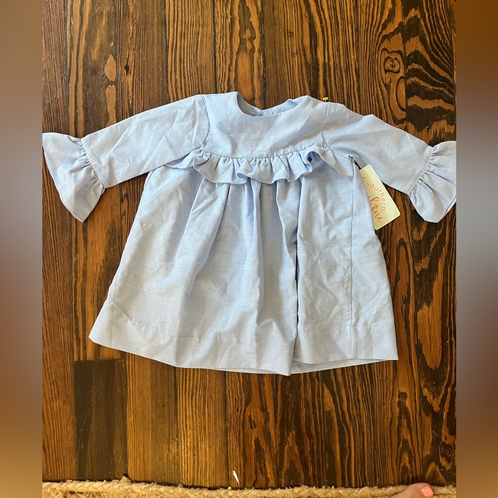 NWT Southern sunshine blue Oxford dress